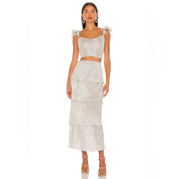 SAYLOR Dresses & Skirts - NWOT Saylor Gianna platinum set sz med